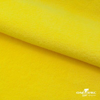 Флис DTY 14-0760, 240 г/м2, шир. 150 см, цвет яркий желтый - купить в Нефтекамске. Цена 640.46 руб.