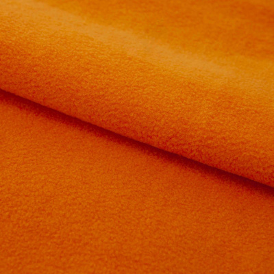 Флис DTY 16-1358, 250 г/м2, шир. 150 см, цвет оранжевый - купить в Нефтекамске. Цена 640.46 руб.