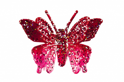 Бабочка декоративная пластиковая #10 - купить в Нефтекамске. Цена: 7.09 руб.