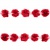 Тесьма плетеная "Рюш", упак. 9,14 м, цвет красный - купить в Нефтекамске. Цена: 46.82 руб.