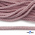 Шнур плетеный d-6 мм круглый, 70% хлопок 30% полиэстер, уп.90+/-1 м, цв.1087-розовый - купить в Нефтекамске. Цена: 588 руб.