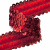 Тесьма с пайетками 3, шир. 30 мм/уп. 25+/-1 м, цвет красный - купить в Нефтекамске. Цена: 1 087.39 руб.