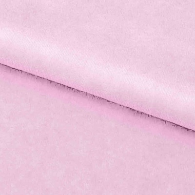 Велюр JS LIGHT 1, 220 гр/м2, шир.150 см, (3,3 м/кг), цвет бл.розовый - купить в Нефтекамске. Цена 1 055.34 руб.
