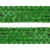 Тесьма с пайетками D4, шир. 35 мм/уп. 25+/-1 м, цвет зелёный - купить в Нефтекамске. Цена: 1 308.30 руб.