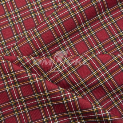 Ткань костюмная клетка 24379 2012, 230 гр/м2, шир.150см, цвет бордовый/бел/жел - купить в Нефтекамске. Цена 539.74 руб.