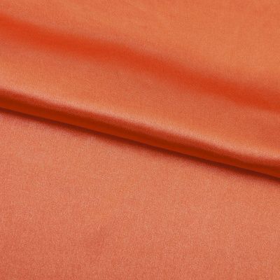 Поли креп-сатин 18-1445, 120 гр/м2, шир.150см, цвет оранжевый - купить в Нефтекамске. Цена 155.57 руб.