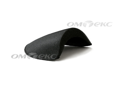 Плечевые накладки OВТ-16, обшитые, цвет чёрный - купить в Нефтекамске. Цена: 23.76 руб.