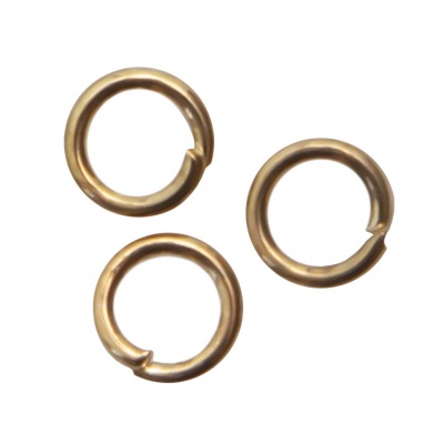 Кольцо  соединительное для бижутерии 4 мм, цв.-золото - купить в Нефтекамске. Цена: 0.41 руб.