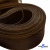 Регилиновая лента, шир.100мм, (уп.25 ярд), цв.- коричневый - купить в Нефтекамске. Цена: 694.13 руб.