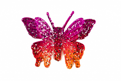 Бабочка декоративная пластиковая #10 - купить в Нефтекамске. Цена: 7.09 руб.