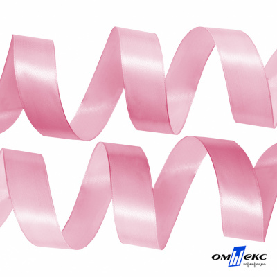 050-нежно-розовый Лента атласная упаковочная (В) 85+/-5гр/м2, шир.25 мм (1/2), 25+/-1 м - купить в Нефтекамске. Цена: 53.96 руб.