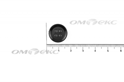 51400/15 мм (4 пр) черные пуговицы - купить в Нефтекамске. Цена: 0.67 руб.