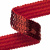 Тесьма с пайетками 3, шир. 20 мм/уп. 25+/-1 м, цвет красный - купить в Нефтекамске. Цена: 778.19 руб.