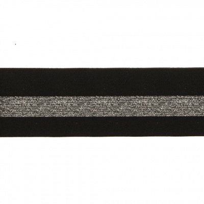 #2/6-Лента эластичная вязаная с рисунком шир.52 мм (45,7+/-0,5 м/бобина) - купить в Нефтекамске. Цена: 69.33 руб.