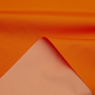 Поли понж (Дюспо) 17-1350, PU/WR, 65 гр/м2, шир.150см, цвет оранжевый - купить в Нефтекамске. Цена 82.93 руб.