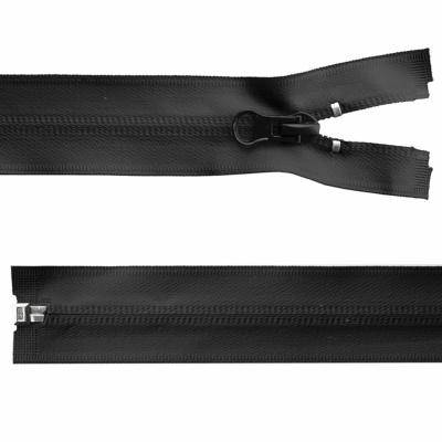 Молния водонепроницаемая PVC Т-7, 100 см, разъемная, цвет чёрный - купить в Нефтекамске. Цена: 61.89 руб.