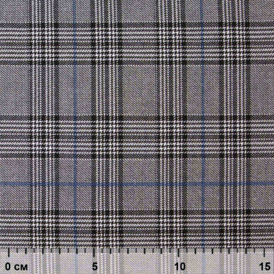 Ткань костюмная "Клер" 80% P, 16% R, 4% S, 200 г/м2, шир.150 см,#3 цв-серый/синий - купить в Нефтекамске. Цена 412.02 руб.