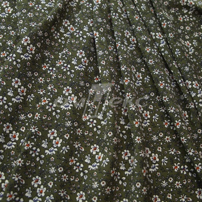 Плательная ткань "Фламенко" 11.2, 80 гр/м2, шир.150 см, принт растительный - купить в Нефтекамске. Цена 259.21 руб.