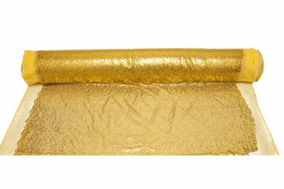 Сетка с пайетками №6, 188 гр/м2, шир.130см, цвет золото - купить в Нефтекамске. Цена 371.02 руб.