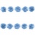 Тесьма плетеная "Рюш", упак. 9,14 м, цвет голубой - купить в Нефтекамске. Цена: 45.87 руб.