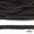 Шнур плетеный d-6 мм круглый, 70% хлопок 30% полиэстер, уп.90+/-1 м, цв.1078-черный - купить в Нефтекамске. Цена: 594 руб.