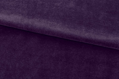 Бархат стрейч, 240 гр/м2, шир.160см, (2,4 м/кг), цвет 27/фиолет - купить в Нефтекамске. Цена 886.02 руб.