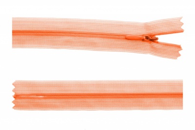 Молния потайная Т3 849, 50 см, капрон, цвет оранжевый - купить в Нефтекамске. Цена: 8.87 руб.