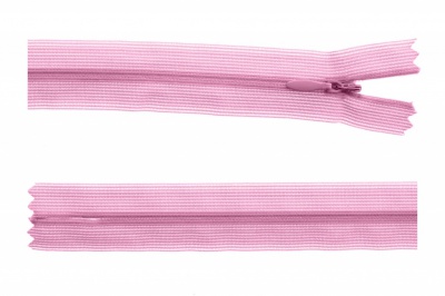 Молния потайная Т3 513, 50 см, капрон, цвет св.розовый - купить в Нефтекамске. Цена: 8.62 руб.