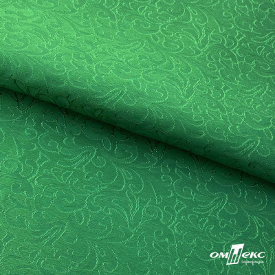 Ткань жаккард королевский, 100% полиэстр 180 г/м 2, шир.150 см, цв-зеленый - купить в Нефтекамске. Цена 293.39 руб.