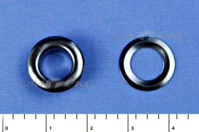 Люверсы металлические, блочка/кольцо, №5 (8 мм) упак.1000 шт- цв.никель - купить в Нефтекамске. Цена: 392 руб.