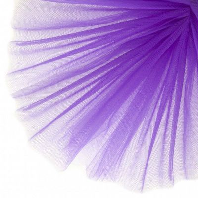 Фатин матовый 16-85, 12 гр/м2, шир.300см, цвет фиолетовый - купить в Нефтекамске. Цена 96.31 руб.
