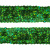 Тесьма с пайетками D4, шир. 20 мм/уп. 25+/-1 м, цвет зелёный - купить в Нефтекамске. Цена: 778.19 руб.