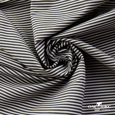 Ткань сорочечная Полоска Кенди, 115 г/м2, 58% пэ,42% хл, шир.150 см, цв.6-черный, (арт.110) - купить в Нефтекамске. Цена 306.69 руб.