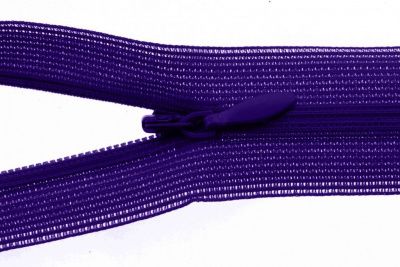 Молния потайная Т3 866, 50 см, капрон, цвет фиолетовый - купить в Нефтекамске. Цена: 8.62 руб.
