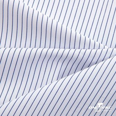 Ткань сорочечная Ронда, 115 г/м2, 58% пэ,42% хл, шир.150 см, цв.4-синяя, (арт.114) - купить в Нефтекамске. Цена 306.69 руб.