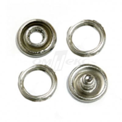 Кнопки рубашечные 10,5 мм никель New Star (кольцо) - купить в Нефтекамске. Цена: 5.80 руб.