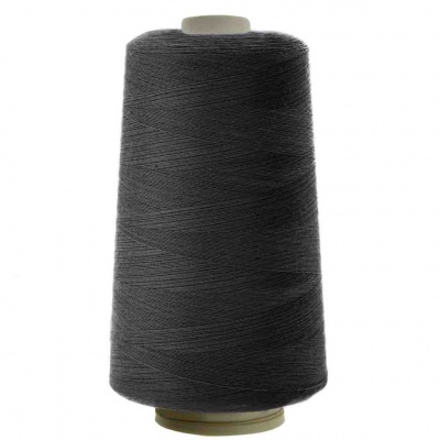 Швейные нитки (армированные) 28S/2, нам. 2 500 м, цвет чёрный - купить в Нефтекамске. Цена: 139.91 руб.