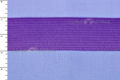 Окантовочная тесьма №0225, шир. 22 мм (в упак. 100 м), цвет фиолет - купить в Нефтекамске. Цена: 271.60 руб.