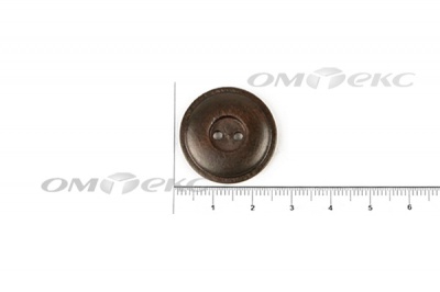 Пуговица деревянная круглая №54 (25мм) - купить в Нефтекамске. Цена: 4.12 руб.