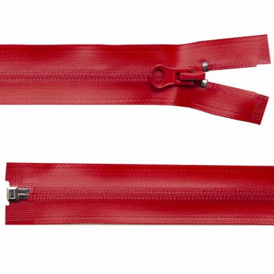 Молния водонепроницаемая PVC Т-7, 60 см, разъемная, цвет (820) красный - купить в Нефтекамске. Цена: 49.39 руб.