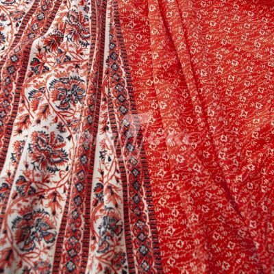 Плательная ткань "Фламенко" 24.1, 80 гр/м2, шир.150 см, принт этнический - купить в Нефтекамске. Цена 241.49 руб.