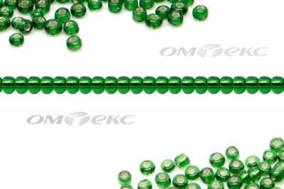Бисер (SL) 11/0 ( упак.100 гр) цв.27В - зелёный - купить в Нефтекамске. Цена: 53.34 руб.