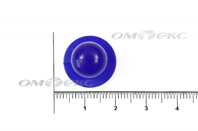 Пуговица поварская "Пукля", 10 мм, цвет синий - купить в Нефтекамске. Цена: 5.72 руб.