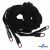 Шнурки #106-01, плоские 130 см, декор.наконечник, цв.чёрный - купить в Нефтекамске. Цена: 43.98 руб.