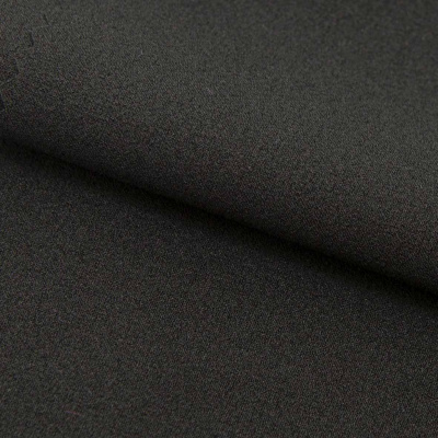 Креп стрейч Амузен, 85 гр/м2, шир.150см, цвет чёрный - купить в Нефтекамске. Цена 149.89 руб.