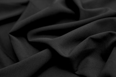Костюмная ткань с вискозой "Флоренция", 195 гр/м2, шир.150см, цвет чёрный - купить в Нефтекамске. Цена 502.24 руб.