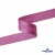 Косая бейка атласная "Омтекс" 15 мм х 132 м, цв. 135 темный розовый - купить в Нефтекамске. Цена: 225.81 руб.