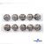 119-02 Кнопки пришивные декоративные металл 25 мм, цв.-никель - купить в Нефтекамске. Цена: 30.23 руб.