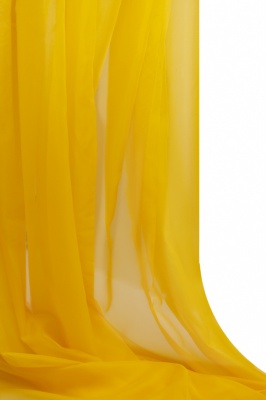 Портьерный капрон 13-0858, 47 гр/м2, шир.300см, цвет 21/жёлтый - купить в Нефтекамске. Цена 137.27 руб.