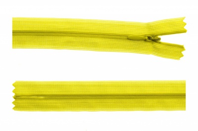 Молния потайная Т3 131, 20 см, капрон, цвет жёлтый - купить в Нефтекамске. Цена: 5.12 руб.